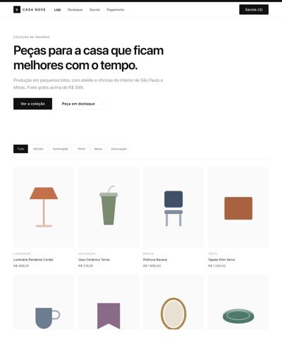 Casa Nove — Loja Virtual